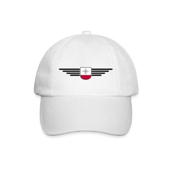 Malta T-Shirt – Für Insel-Fans - Baseballkappe - Weiß/Weiß - Vorne