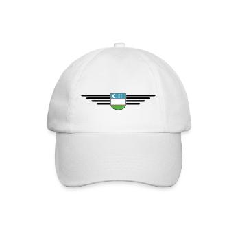 Usbekistan T-Shirt – Stolz und Kultur - Baseballkappe - Weiß/Weiß - Vorne