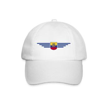 Ecuador Fans T-Shirt Design - Baseballkappe - Weiß/Weiß - Vorne