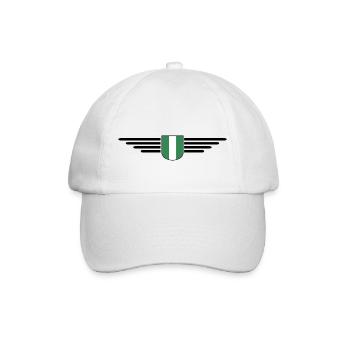 Nigeria Design – Show your love for the country - Baseball Cap - white/white - Front