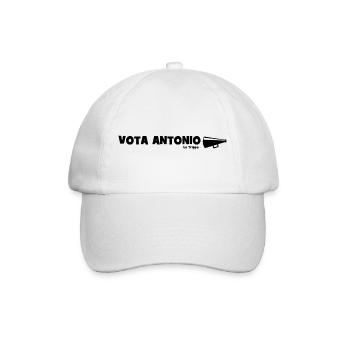 Vote for Antonio! - Baseball Cap - white/white - Front