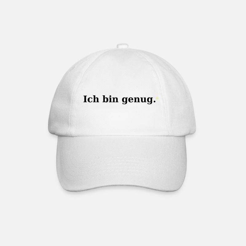 Ich bin genug - Baseballkappe - Weiß/Weiß