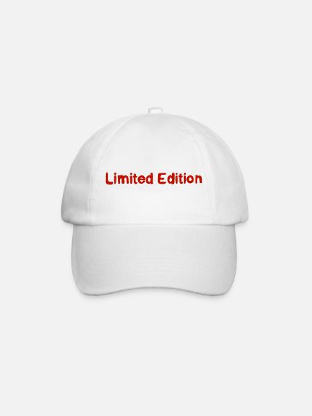 Limited Edition Schriftzug Retro - Baseballkappe - Weiß/Weiß