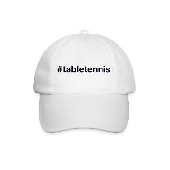 Table Tennis Tischtennis Hashtag - Baseball Cap - white/white - Front