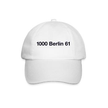 Berlin 61 Kreuzberg - Baseballkappe - Weiß/Weiß - Vorne