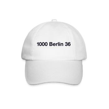 Berlin 36 Kreuzberg - Baseballkappe - Weiß/Weiß - Vorne