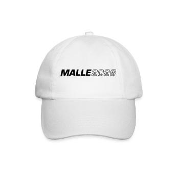 Malle 2026 Mallorca - Baseballkappe - Weiß/Weiß - Vorne