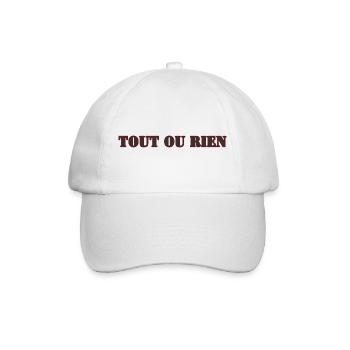 TOUT OU RIEN - Casquette classique - blanc/blanc - Devant