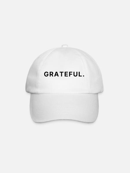 Grateful - Attitude de Gratitude - Casquette classique - blanc/blanc