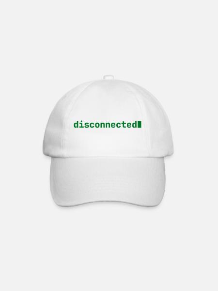 Feeling Disconnected | Developer mood | dark - Baseballkappe - Weiß/Weiß