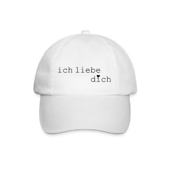 I love you - Baseball Cap - white/white - Front