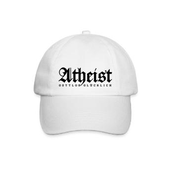 Atheist - Baseballkappe - Weiß/Weiß - Vorne