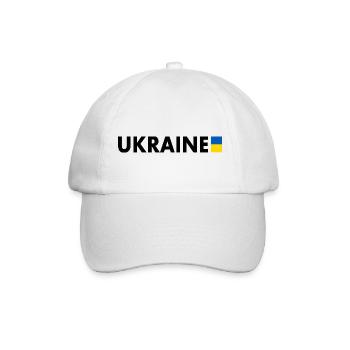 Ukraine - Baseballkappe - Weiß/Weiß - Vorne