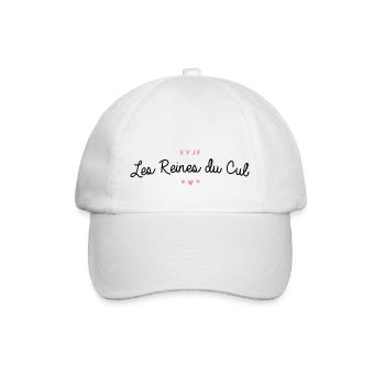 T-shirt EVJF "Les Reines du cul" - Casquette classique - blanc/blanc - Devant