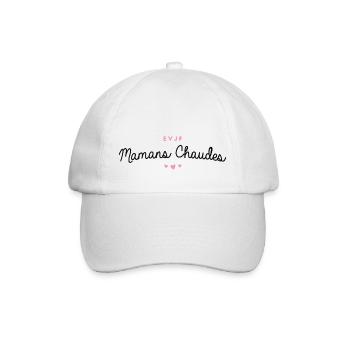 T-shirt EVJF "Mamans Chaudes" - Casquette classique - blanc/blanc - Devant