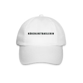 Härzbluetbaslerin Kanton Basel - Baseballkappe - Weiß/Weiß - Vorne