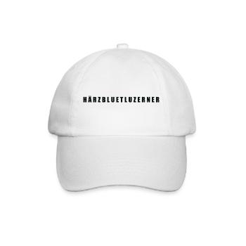 Härzbluetluzerner Kanton Luzern - Baseballkappe - Weiß/Weiß - Vorne