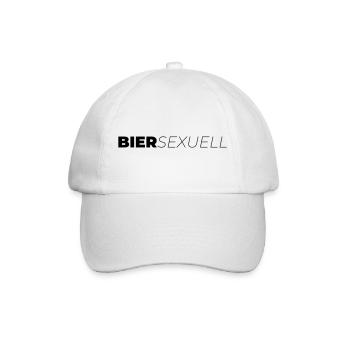Biersexuell - Baseballkappe - Weiß/Weiß - Vorne