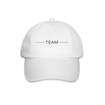 Team Linie - Baseballkappe - Weiß/Weiß - Vorne