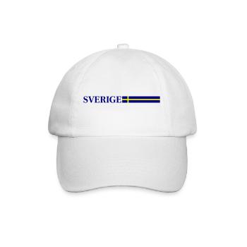 Drapeau Suédois de Sverige - Casquette classique - blanc/blanc - Devant