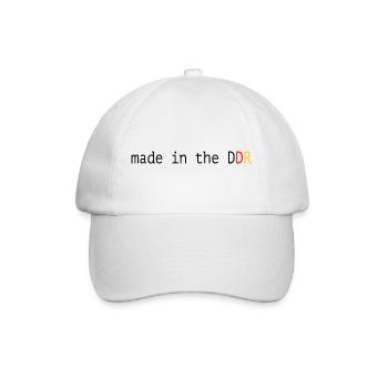 Drôle de dicton, la RDA fabriquée en RDA - Casquette classique - blanc/blanc - Devant