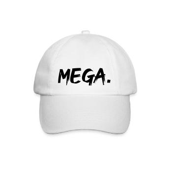 mega - Baseball Cap - white/white - Front