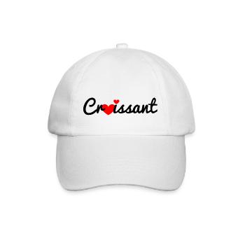 croissant - Baseballkappe - Weiß/Weiß - Vorne
