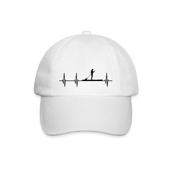 Stand Up Paddling pouls cardiaque ECG - Casquette classique - blanc/blanc - Devant