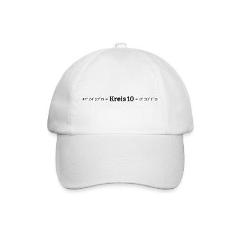 Coordinates Kreis 10 Zürich - Baseball Cap - white/white - Front