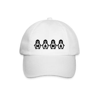 Mama - Baseballkappe - Weiß/Weiß - Vorne