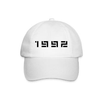 Année de naissance Anniversaire Né(e) en 1992 - Casquette classique - blanc/blanc - Devant