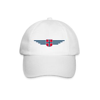 J’aime la tenue T-shirt design Norvège - Casquette classique - blanc/blanc - Devant