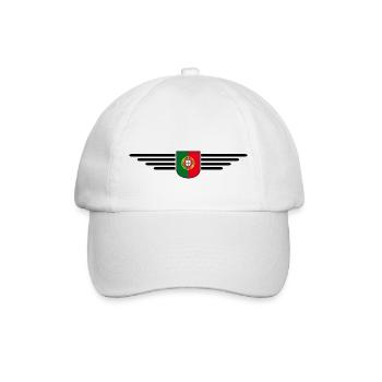 I Love Portugal, conception de tenue de t-shirt - Casquette classique - blanc/blanc - Devant