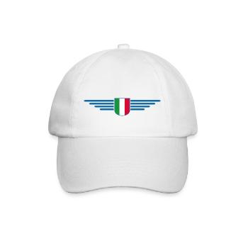 Rome Italie Fan Design T Shirt Tenue - Casquette classique - blanc/blanc - Devant