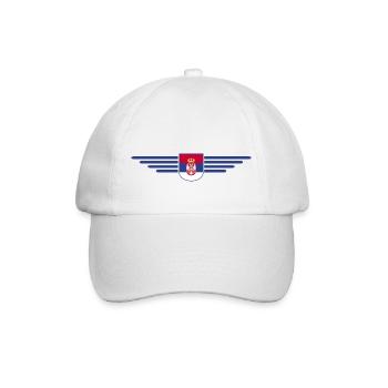 Design Serbie – Fierté et passion - Casquette classique - blanc/blanc - Devant
