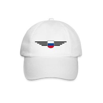 Russland T-Shirt – Stolz und Tradition - Baseballkappe - Weiß/Weiß - Vorne