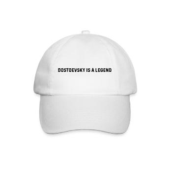 Dostoïevski est une légende | Amateur de livres littéraires - Casquette classique - blanc/blanc - Devant