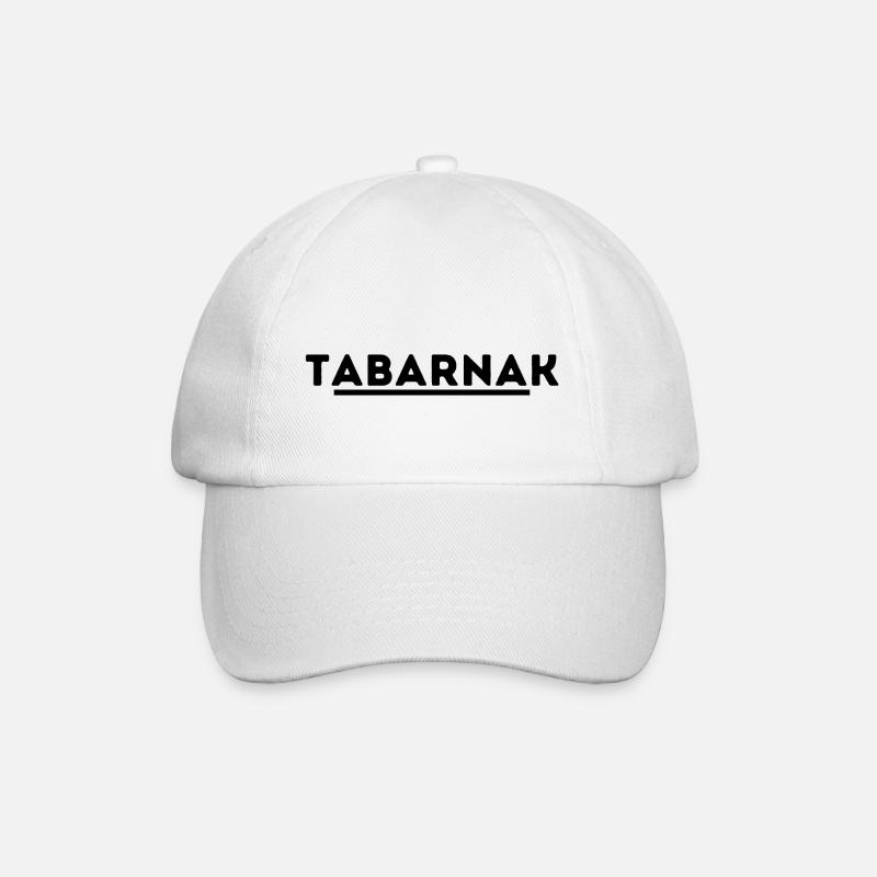 Tabarnak. t shirt tabarnak - Casquette classique - blanc/blanc