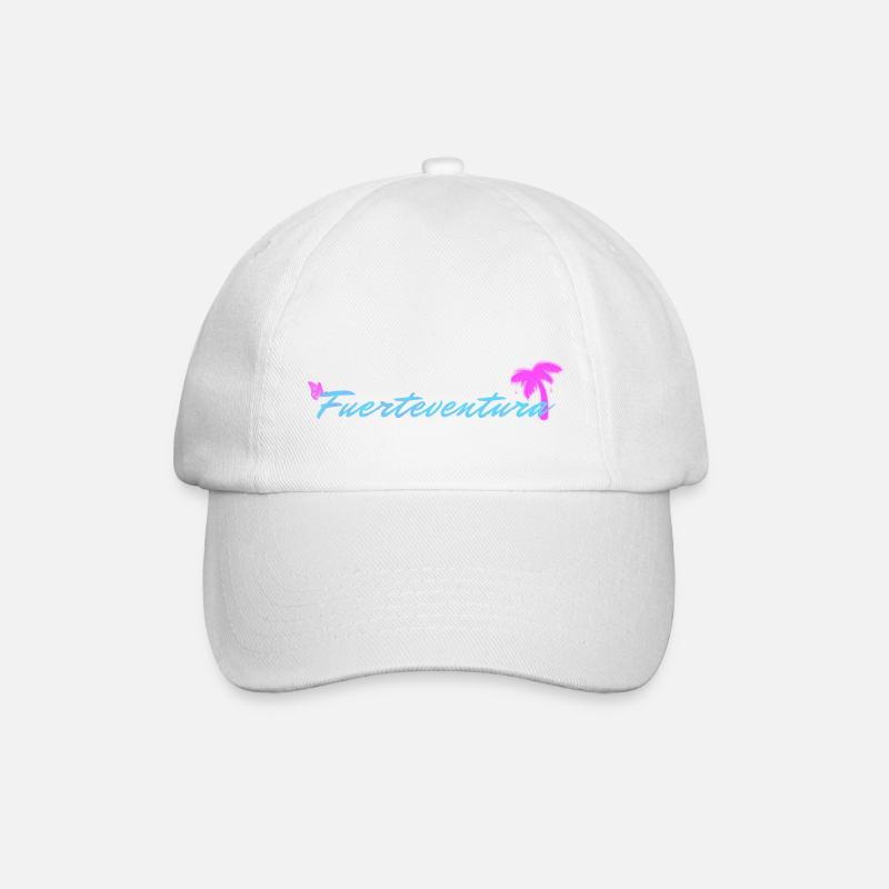 Fuerteventura - Baseballkappe - Weiß/Weiß