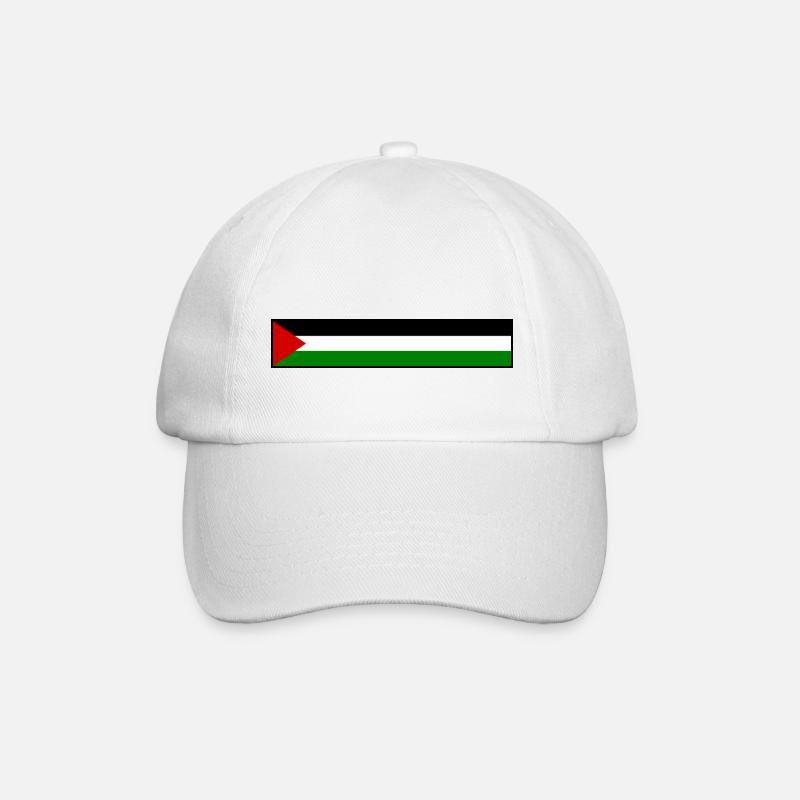 Free palestine - Baseballkappe - Weiß/Weiß