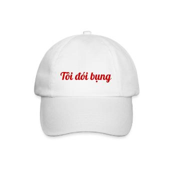 J'ai faim - rouge vietnamien - Casquette classique - blanc/blanc - Devant