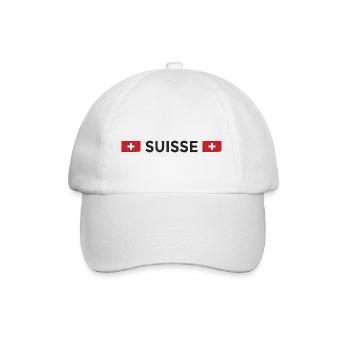 Maillot Suisse Football Fan Drapeau Suisse - Casquette classique - blanc/blanc - Devant