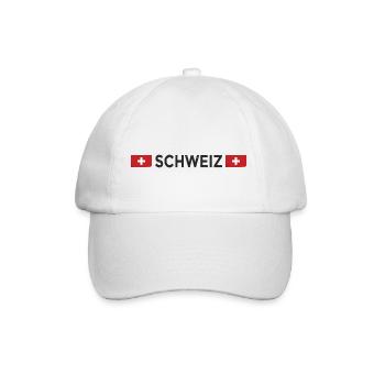 Maillot Suisse Football Fan Drapeau Suisse - Casquette classique - blanc/blanc - Devant