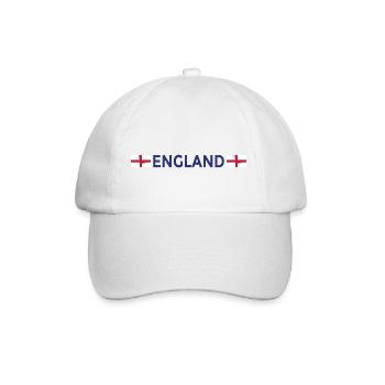 England Fußball Trikot Englische Flagge - Baseballkappe - Weiß/Weiß - Vorne