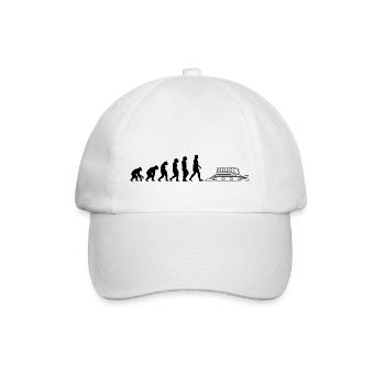 Pistenraupe Evolution Pistenfahrzeuge schwarz - Baseballkappe - Weiß/Weiß - Vorne