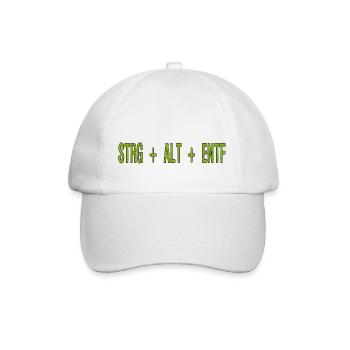 CTRL ALT DEL - Raccourci clavier Program Crash - Casquette classique - blanc/blanc - Devant