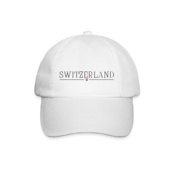 Schweiz Switzerland - Baseball Cap - white/white - Front