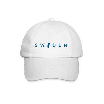 SWEDEN MAP - Baseball Cap - white/white - Front