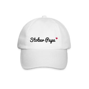 Papa fier - Casquette classique - blanc/blanc - Devant