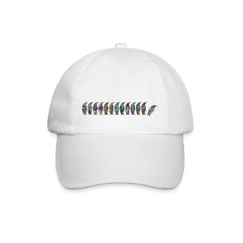 Penguins with Gekko - Baseball Cap - white/white - Front